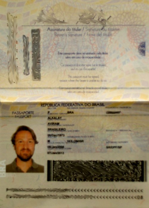 Exemplo de passaporte