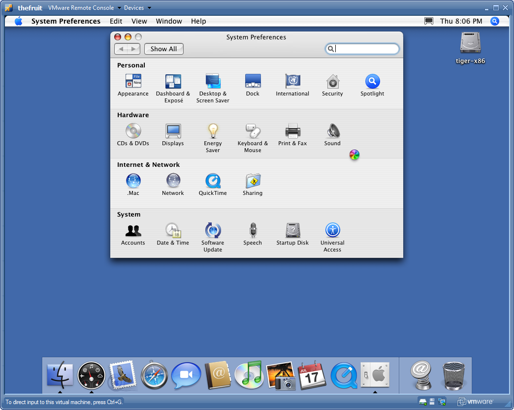 Mac OS X as a Virtual Machine